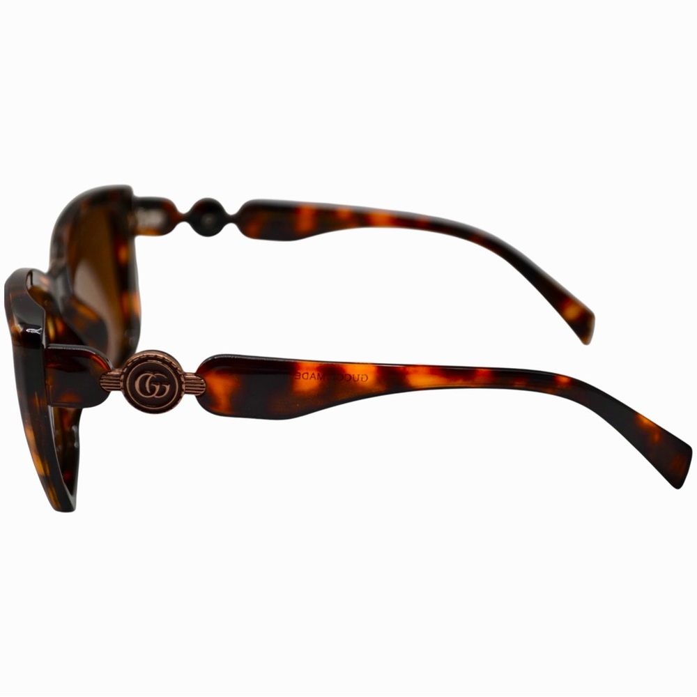Gucci Women’s Sunglasses | Brown Tortoise Frame | Polarized Brown Lens | Italy - Picture 3 of 14